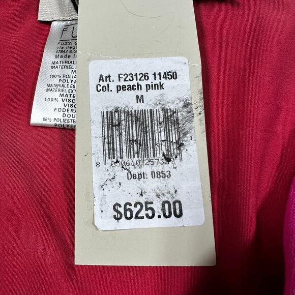 Fuzzi Jean Paul Gaultier NWT Sleeveless Chiffon Wide Leg Jumpsuit Pink Size Med - Picture 7 of 10